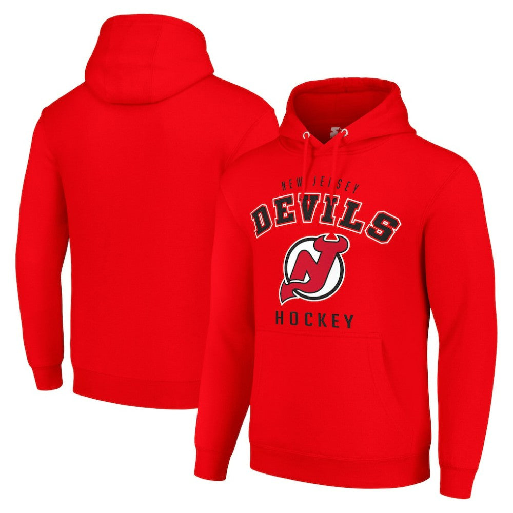 New Jersey Devils Starter Logo Pullover Hoodie Red