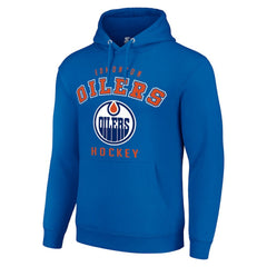 Edmonton Oilers Starter Logo Pullover Hoodie Royal
