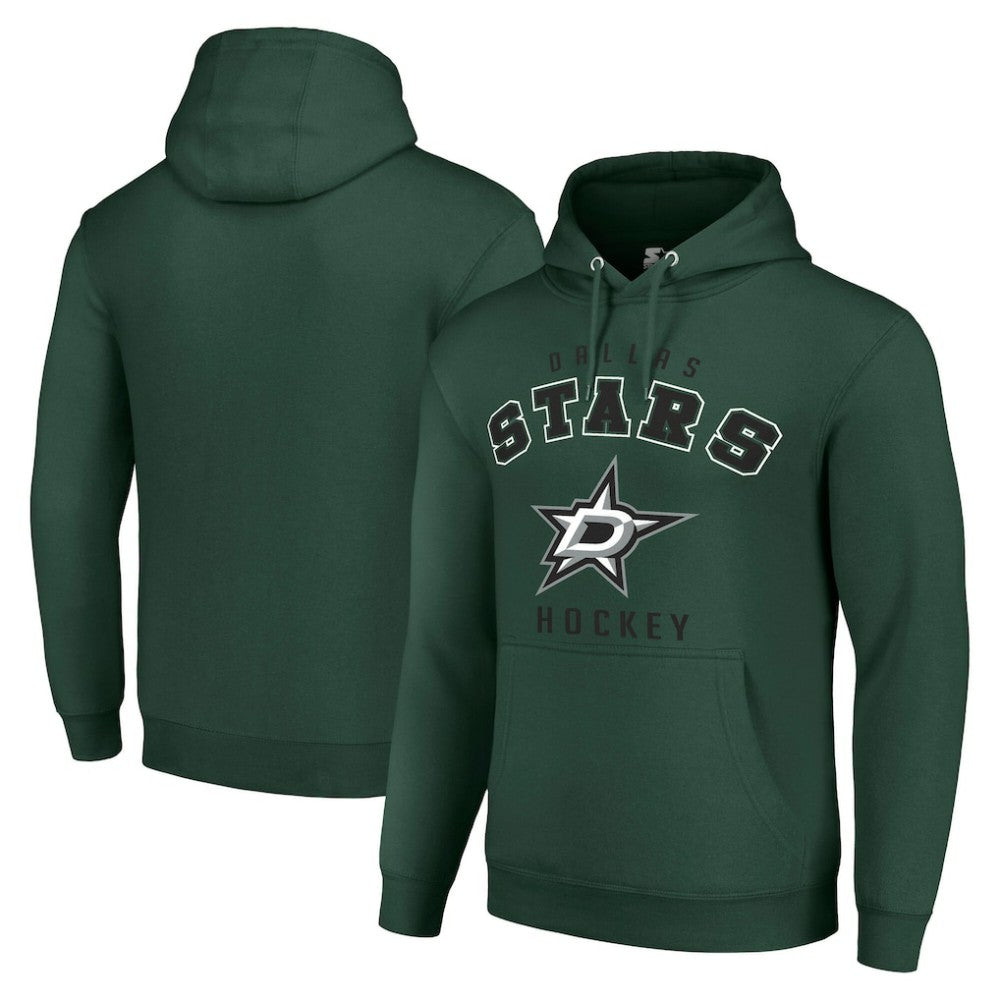 Dallas Stars Starter Logo Pullover Hoodie Green