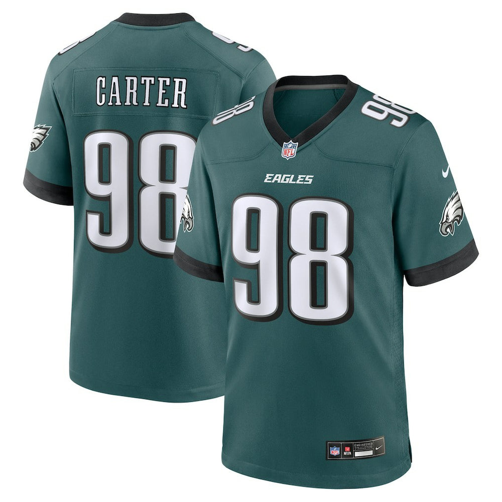 Jalen Carter Philadelphia Eagles Team Game Jersey - Midnight Green | Nike online