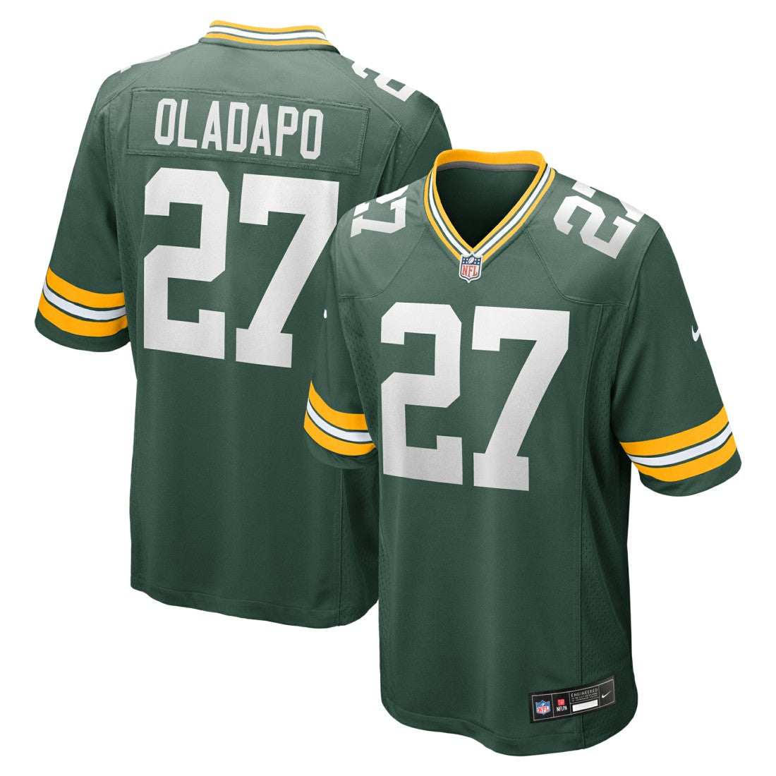 Kitan Oladapo Green Bay Packers Game Jersey - Green | Nike outlet