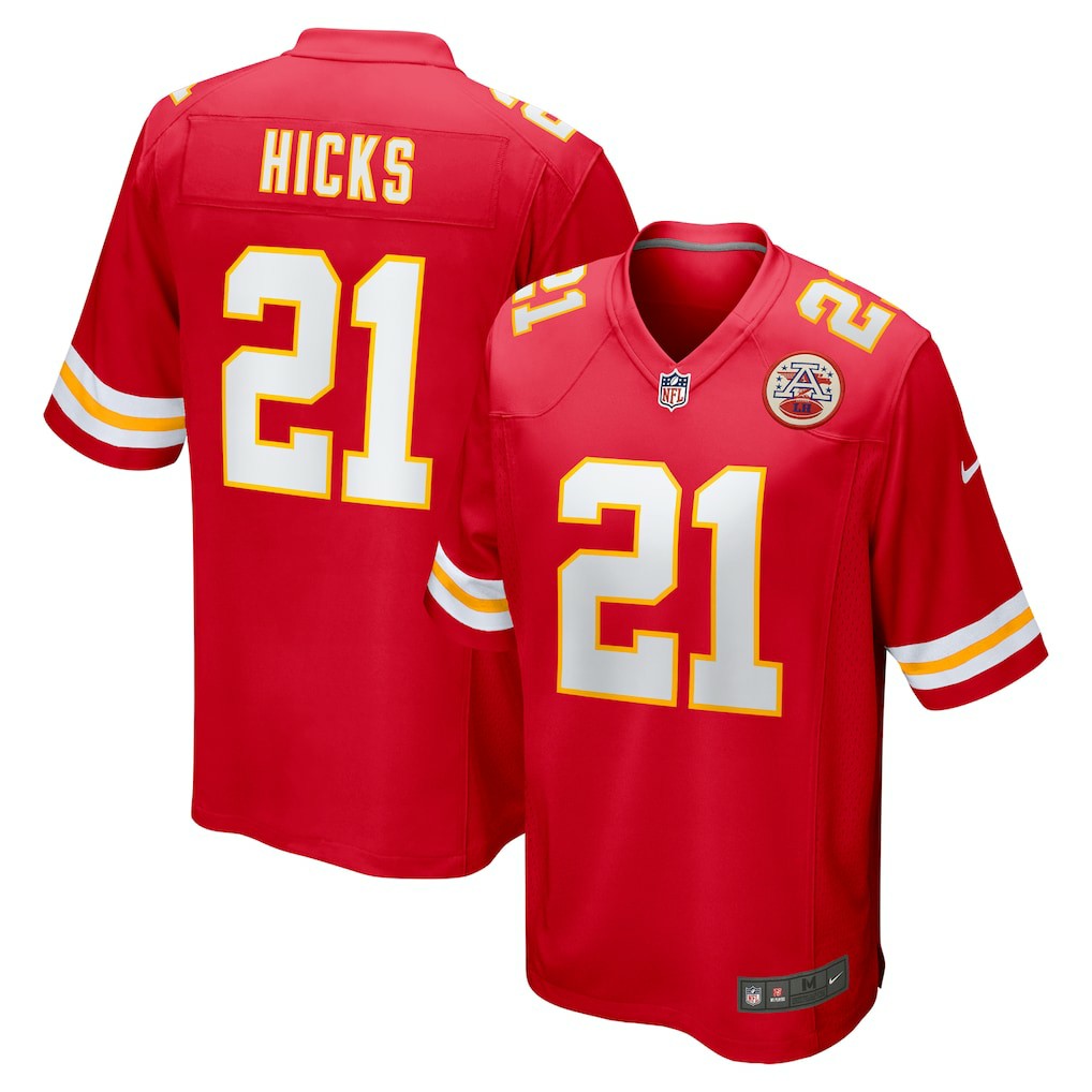 Jaden Hicks Kansas City Chiefs Game Jersey - Red | Nike for sale