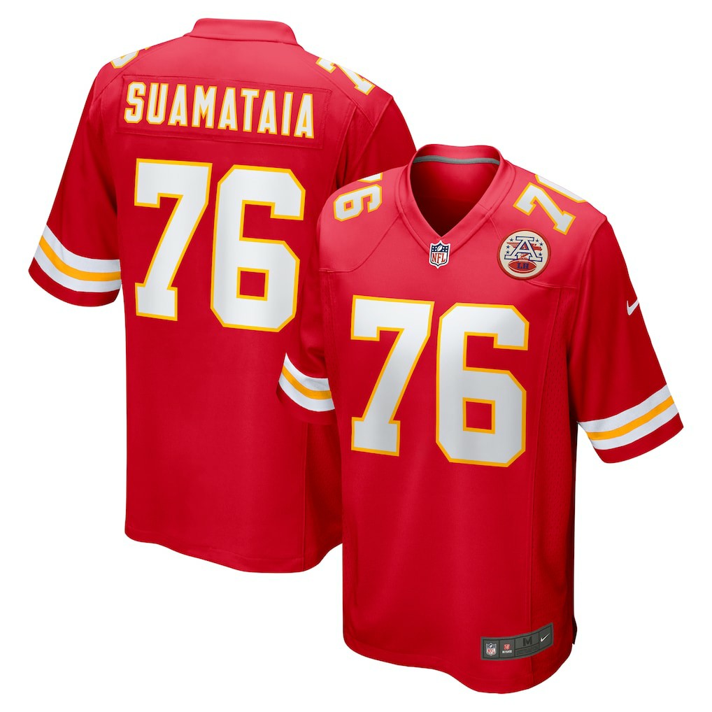 Kingsley Suamataia Kansas City Chiefs Game Jersey - Red | Nike for sale