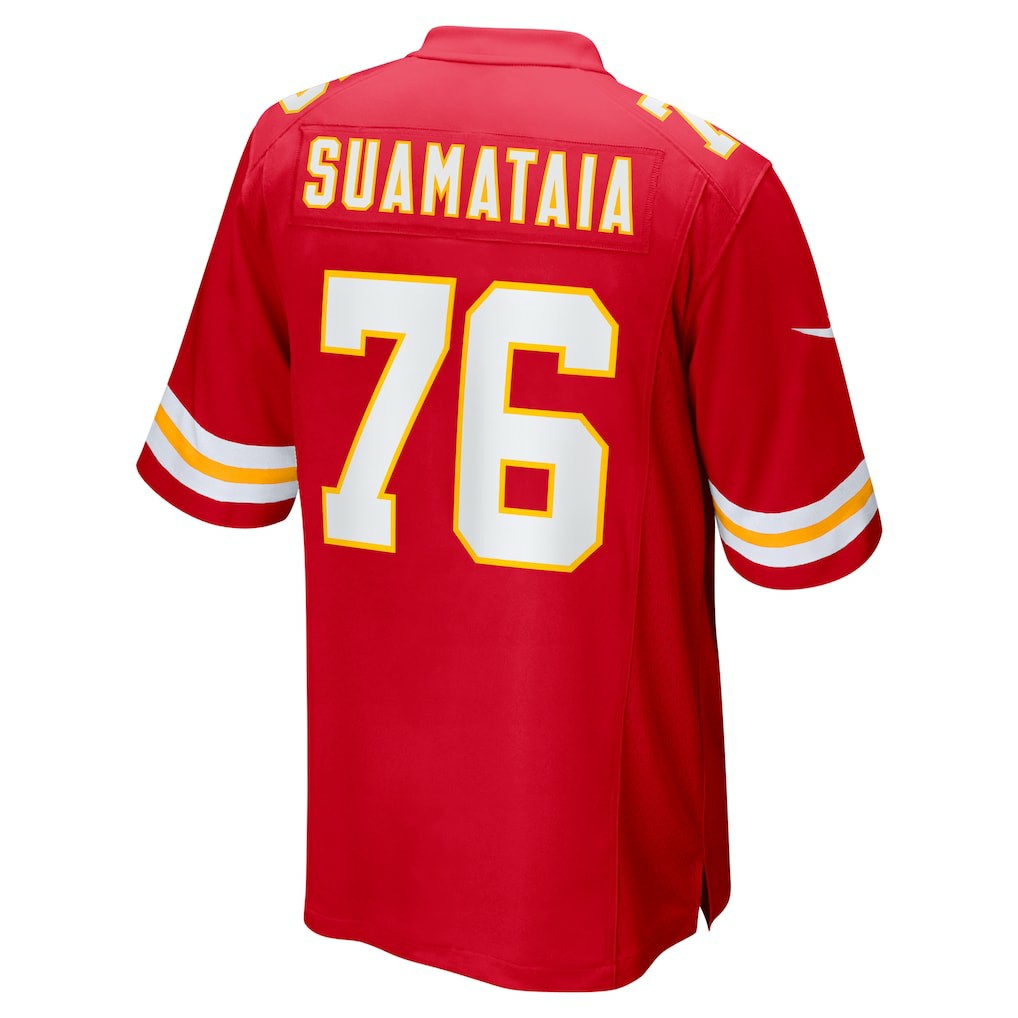 Kingsley Suamataia Kansas City Chiefs Game Jersey - Red | Nike for sale