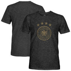 Germany National Team 1863FC Mono Badge Vintage Tri-Blend T-Shirt - Heather Black on sale