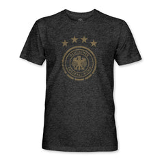 Germany National Team 1863FC Mono Badge Vintage Tri-Blend T-Shirt - Heather Black on sale