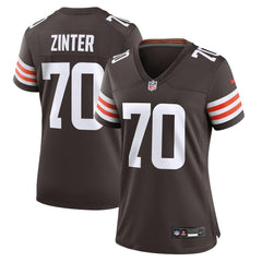 Zak Zinter Cleveland Browns Women's Game Jersey - Brown | Nike on sale