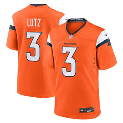 Wil Lutz Denver Broncos Team Game Jersey - Orange | Nike discount