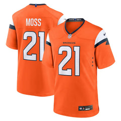 Riley Moss Denver Broncos Team Game Jersey - Orange | Nike sale