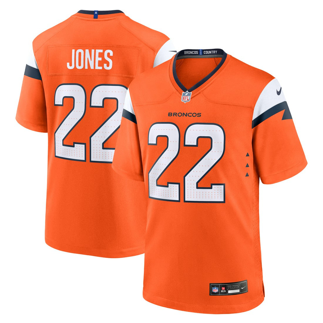 Brandon Jones Denver Broncos Team Game Jersey - Orange | Nike discount