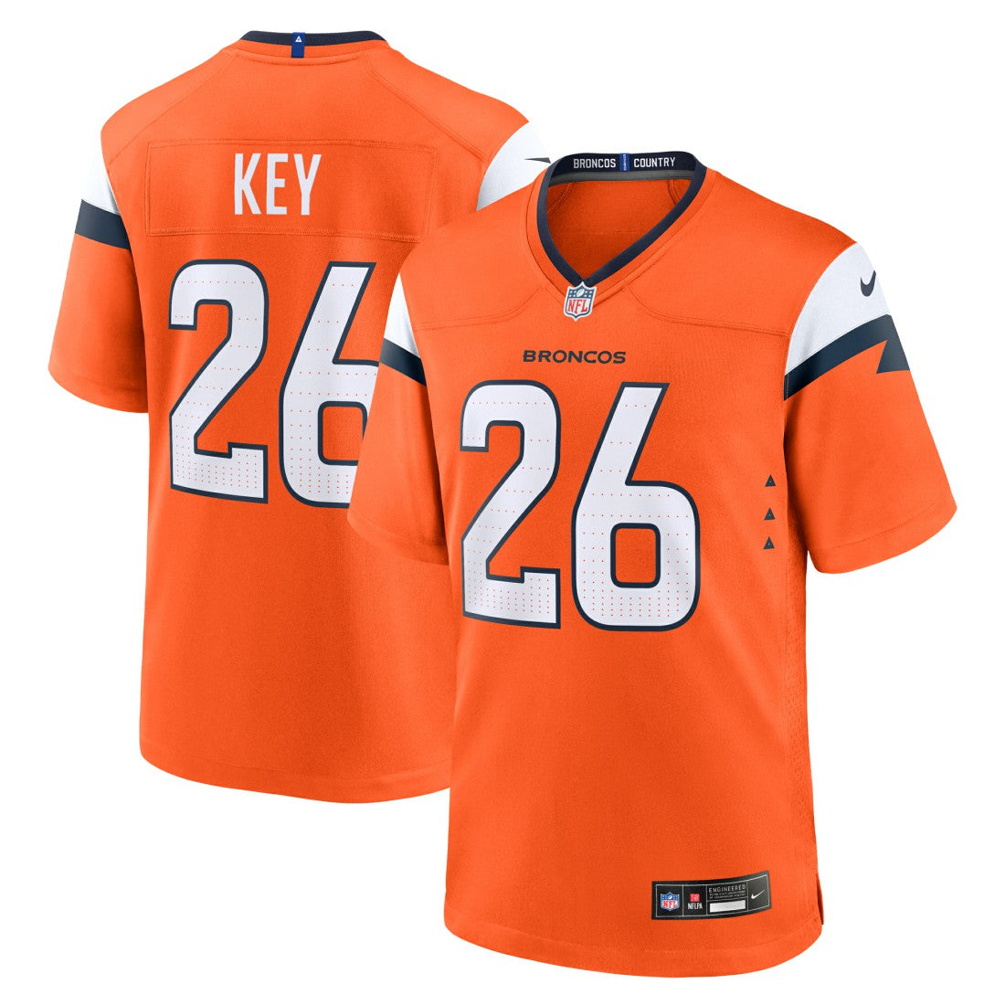 Devon Key Denver Broncos Team Game Jersey - Orange | Nike online