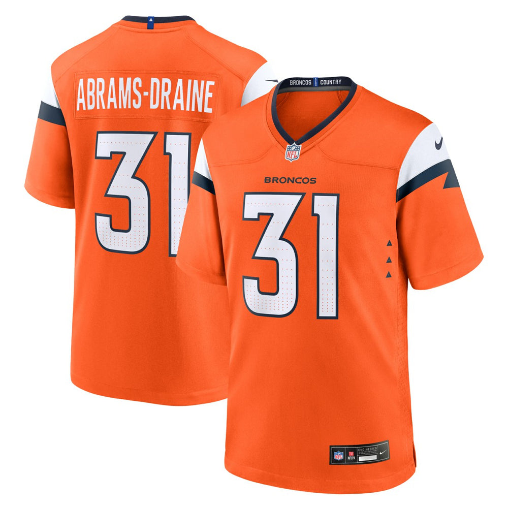 Kris Abrams-Draine Denver Broncos Team Game Jersey - Orange | Nike on sale