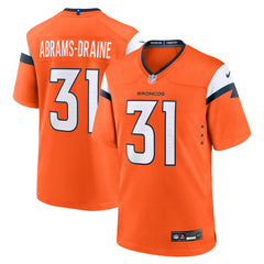 Kris Abrams-Draine Denver Broncos Team Game Jersey - Orange | Nike on sale