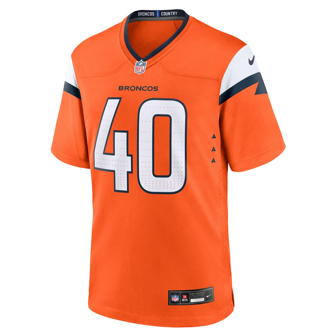 Justin Strnad Denver Broncos Team Game Jersey - Orange | Nike for sale