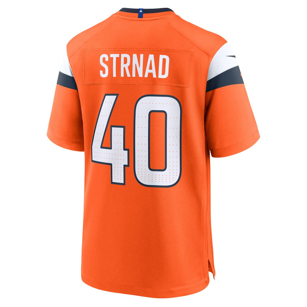 Justin Strnad Denver Broncos Team Game Jersey - Orange | Nike for sale