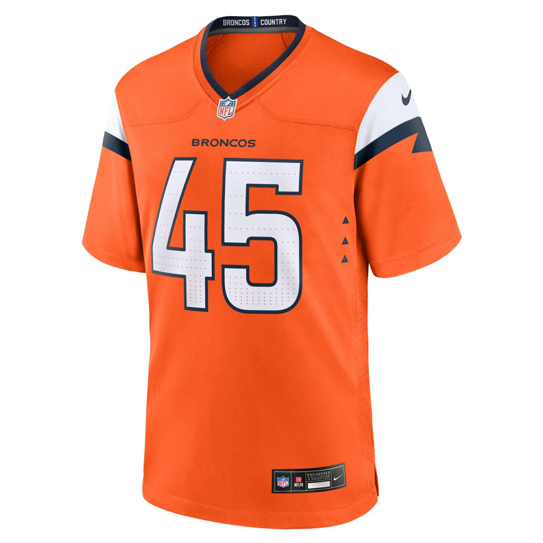 Nate Adkins Denver Broncos Team Game Jersey - Orange | Nike for sale