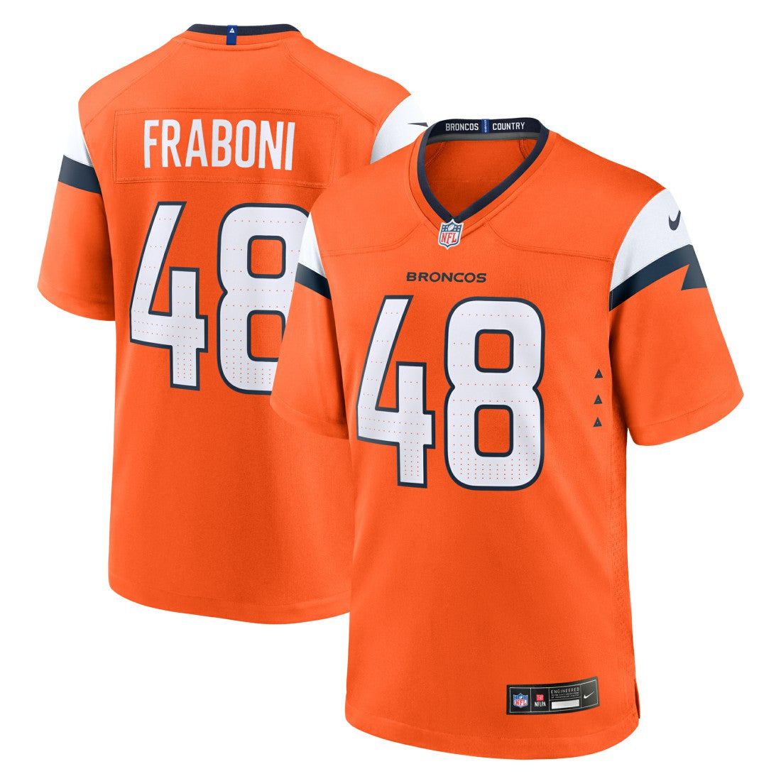 Mitchell Fraboni Denver Broncos Team Game Jersey - Orange | Nike sale