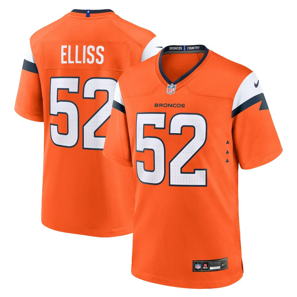 Jonah Elliss Denver Broncos Team Game Jersey - Orange | Nike outlet