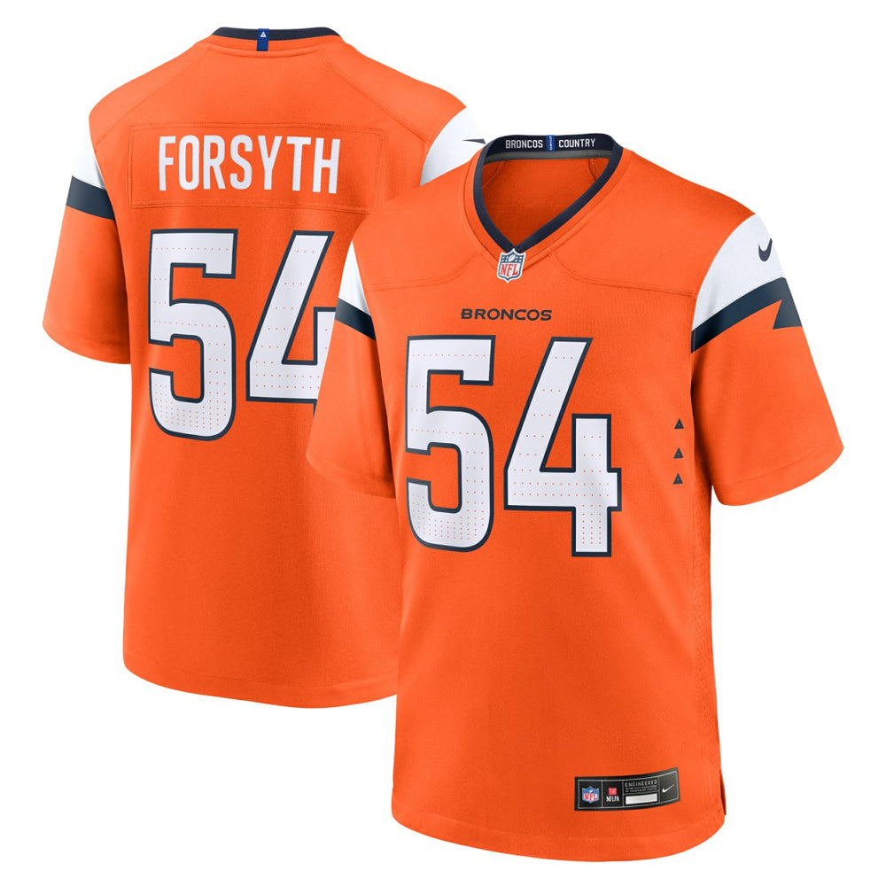 Alex Forsyth Denver Broncos Team Game Jersey - Orange | Nike online