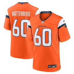 Luke Wattenberg Denver Broncos Team Game Jersey - Orange | Nike cheap