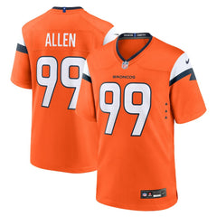 Zach Allen Denver Broncos Team Game Jersey - Orange | Nike sale