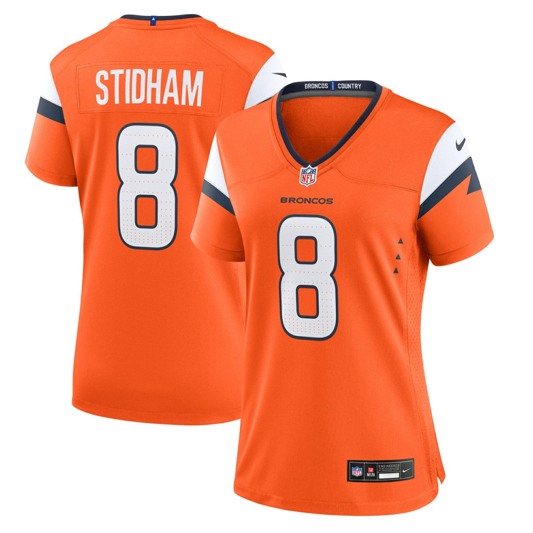 Jarrett Stidham Denver Broncos Women's Team Game Jersey - Orange | Nike for sale