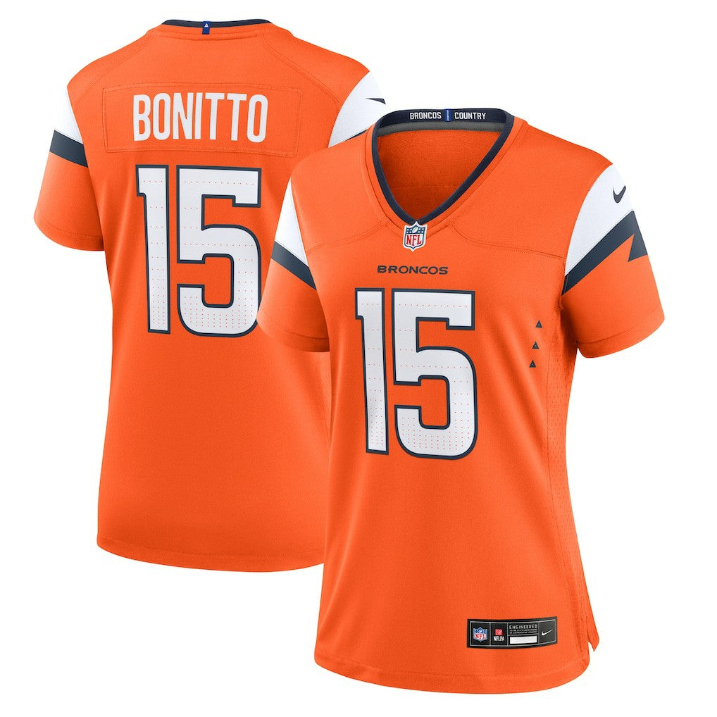 Nik Bonitto Denver Broncos Women's Team Game Jersey - Orange | Nike for sale