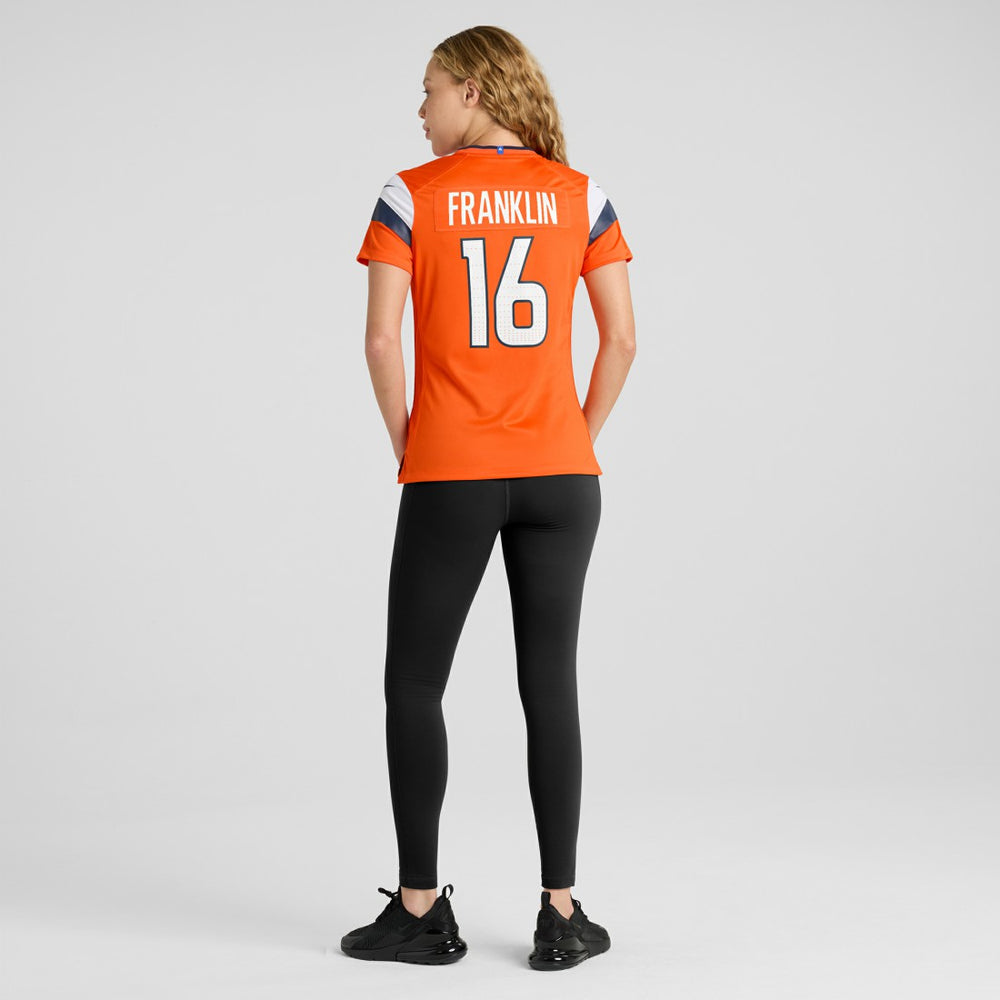 Troy Franklin Denver Broncos Women's Team Game Jersey - Orange | Nike sale