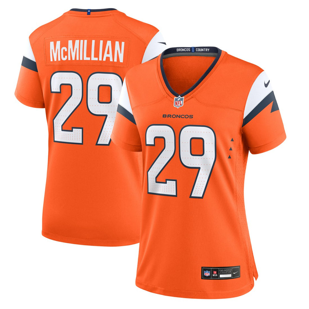 Ja'Quan McMillian Denver Broncos Women's Team Game Jersey - Orange | Nike cheap