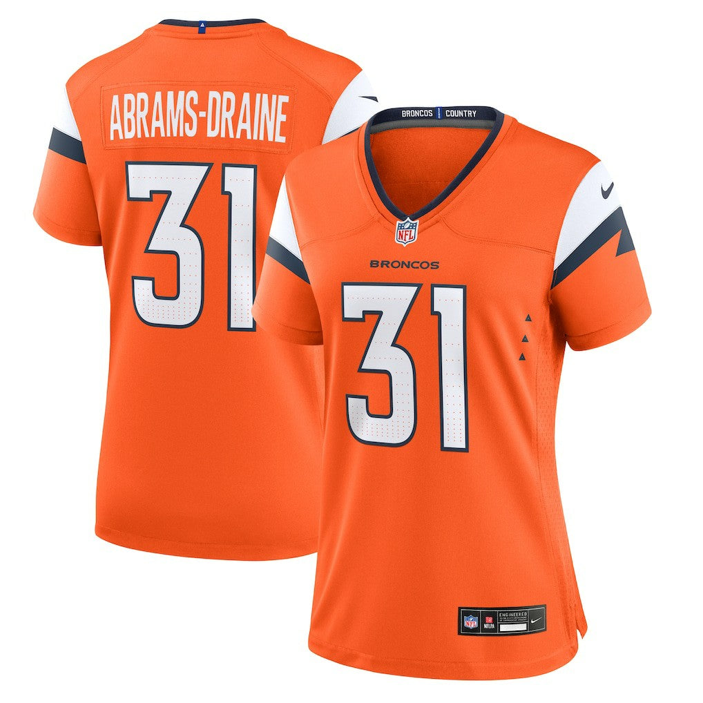 Kris Abrams-Draine Denver Broncos Women's Team Game Jersey - Orange | Nike online