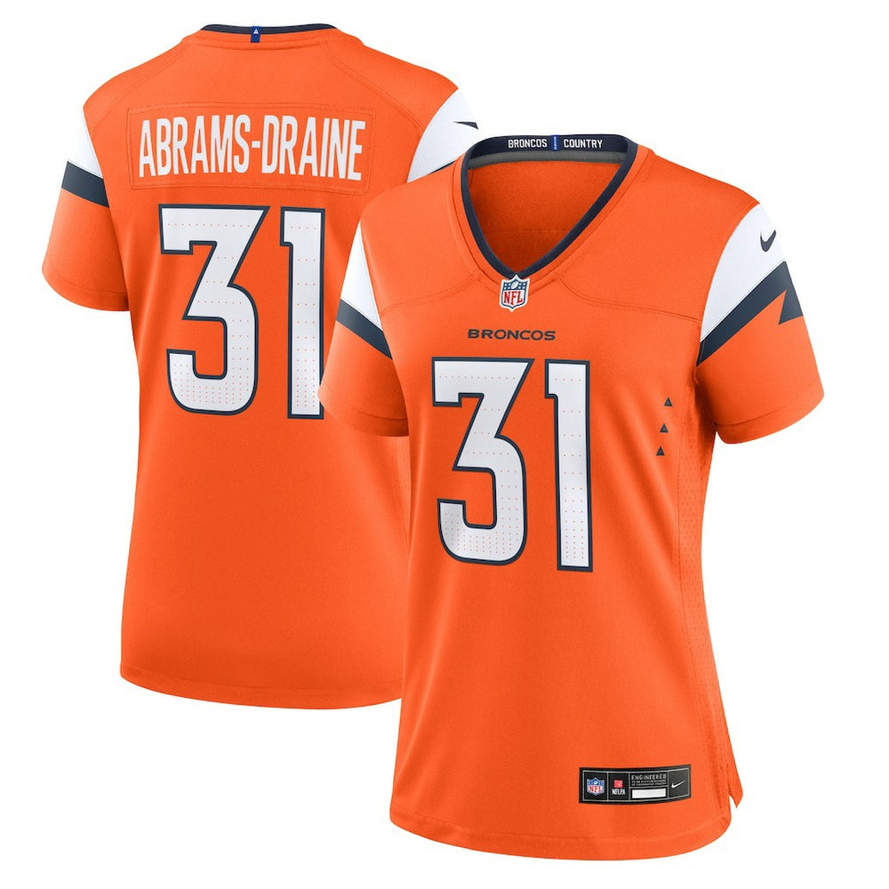 Kris Abrams-Draine Denver Broncos Women's Team Game Jersey - Orange | Nike online