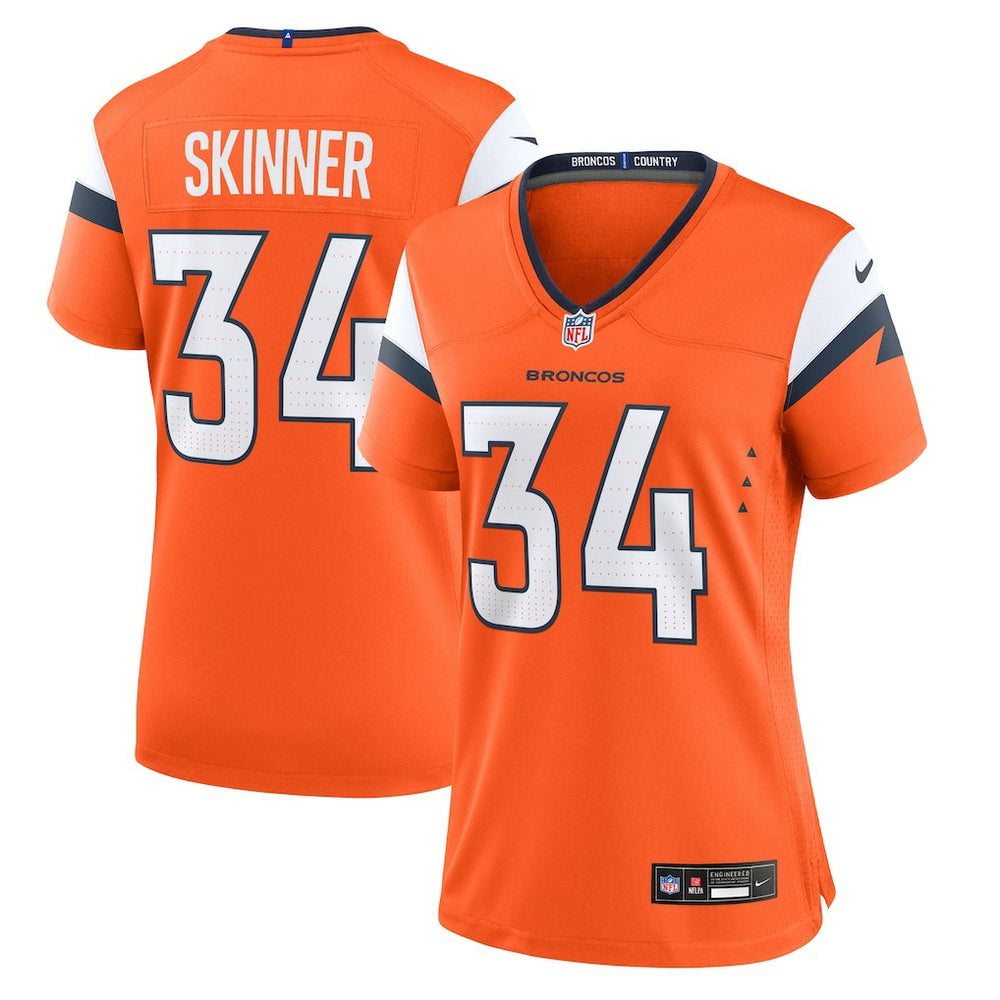 JL Skinner Denver Broncos Women's Team Game Jersey - Orange | Nike on sale