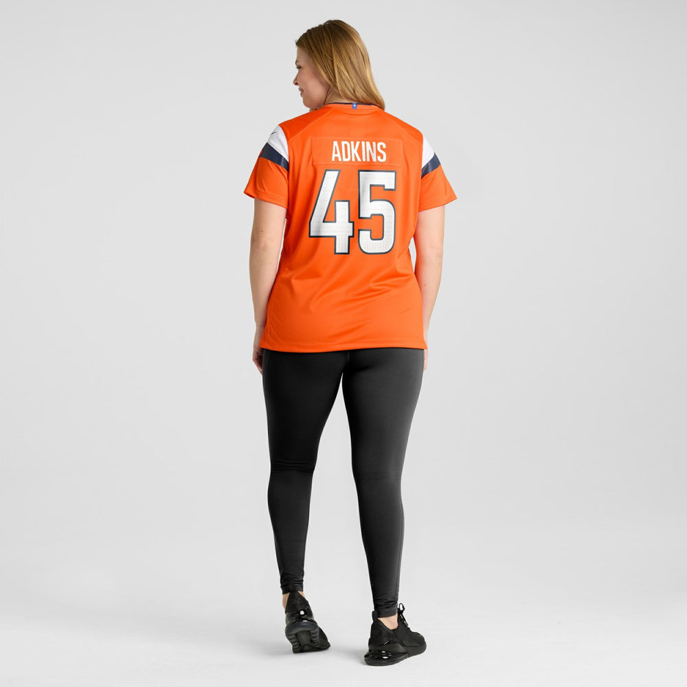 Nate Adkins Denver Broncos Women's Team Game Jersey - Orange | Nike outlet
