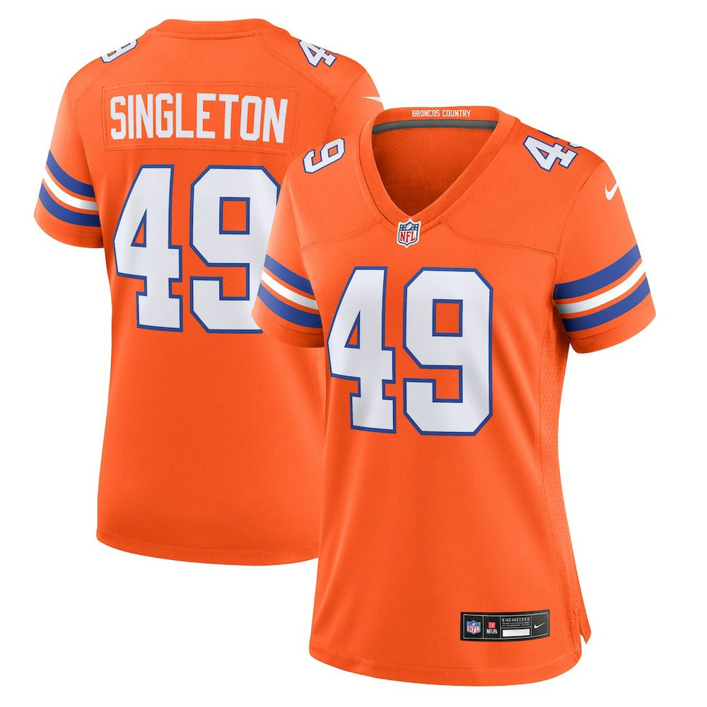 Alex Singleton Denver Broncos Women's Alternate Game Jersey - Orange | Nike online