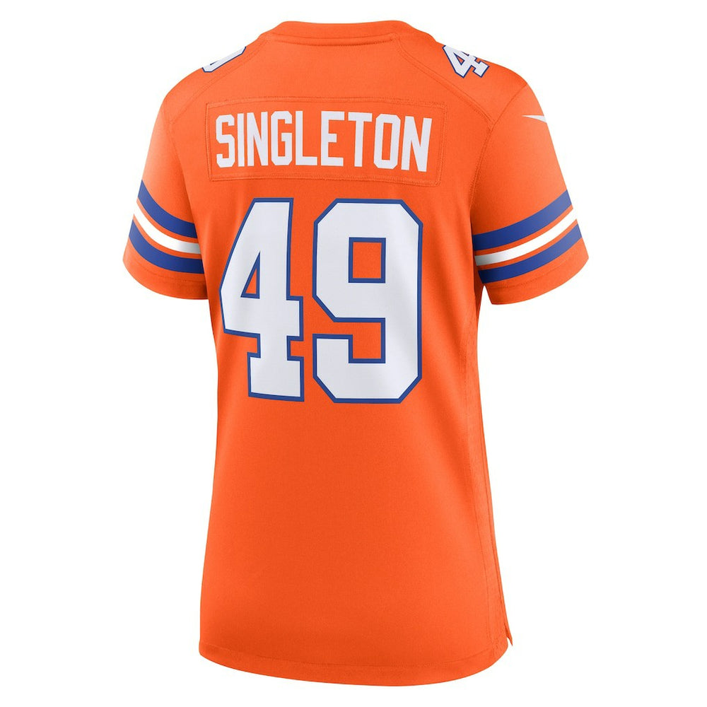 Alex Singleton Denver Broncos Women's Alternate Game Jersey - Orange | Nike online