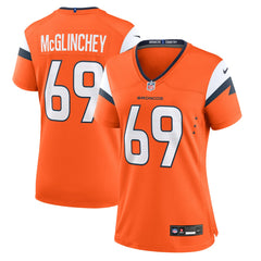 Mike McGlinchey Denver Broncos Women's Team Game Jersey - Orange | Nike for sale