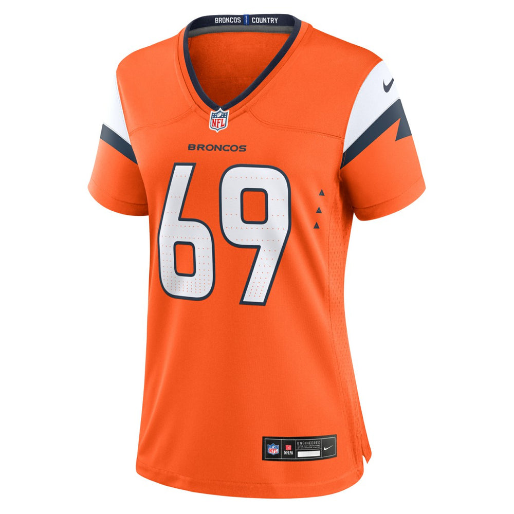 Mike McGlinchey Denver Broncos Women's Team Game Jersey - Orange | Nike for sale