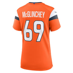 Mike McGlinchey Denver Broncos Women's Team Game Jersey - Orange | Nike for sale