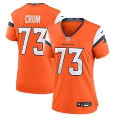 Frank Crum Denver Broncos Women's Team Game Jersey - Orange | Nike for sale