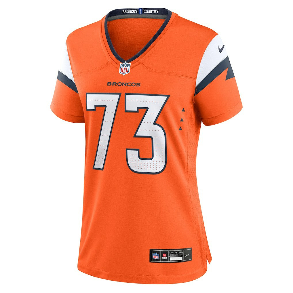 Frank Crum Denver Broncos Women's Team Game Jersey - Orange | Nike for sale