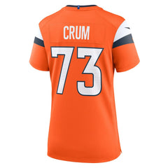 Frank Crum Denver Broncos Women's Team Game Jersey - Orange | Nike for sale