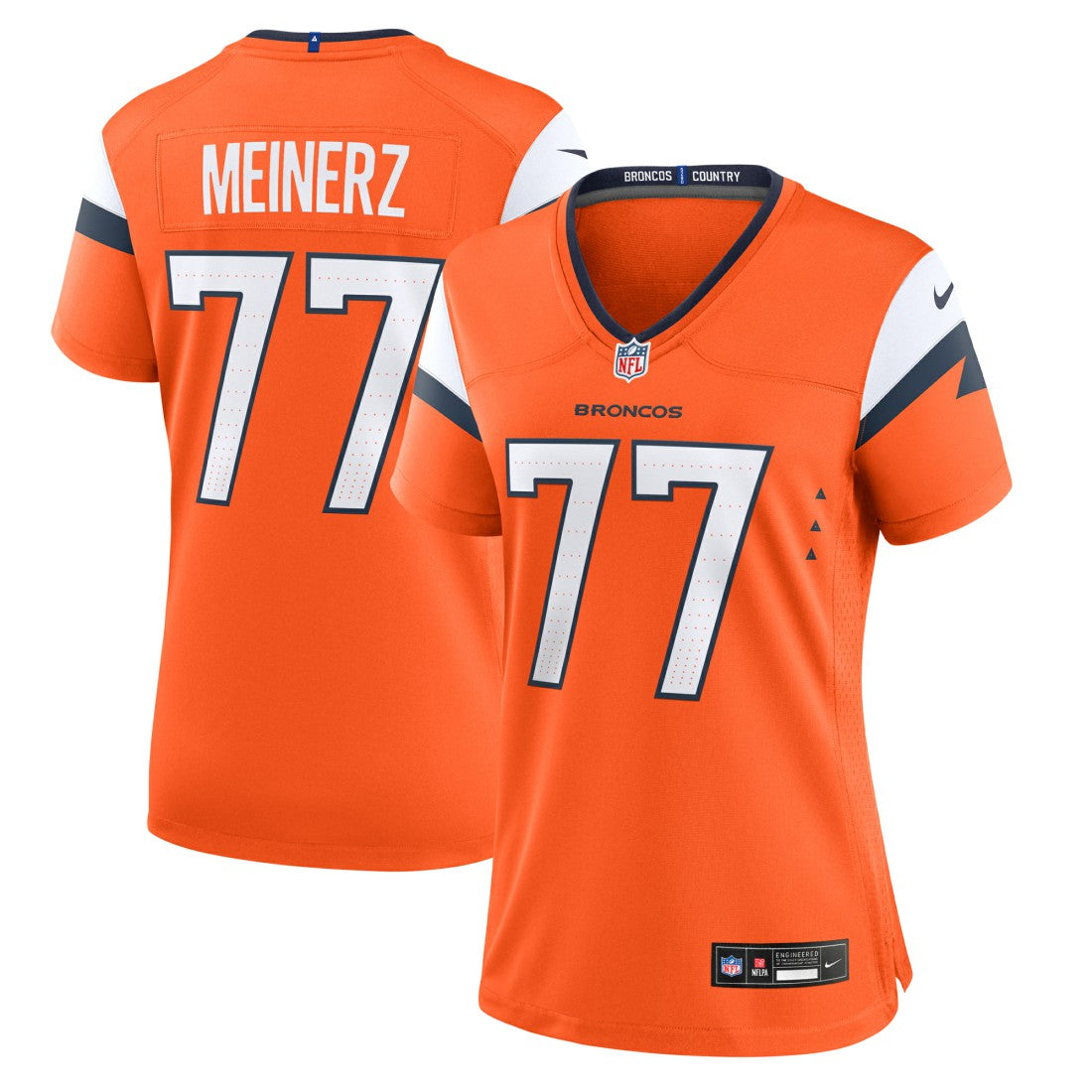 Quinn Meinerz Denver Broncos Women's Team Game Jersey - Orange | Nike sale