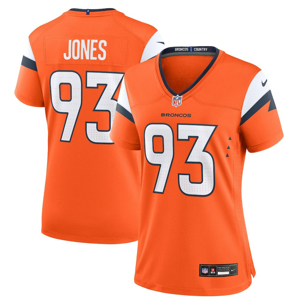 D.J. Jones Denver Broncos Women's Team Game Jersey - Orange | Nike on sale