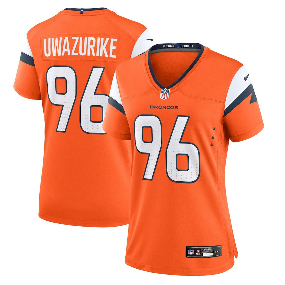 Eyioma Uwazurike Denver Broncos Women's Team Game Jersey - Orange | Nike for sale