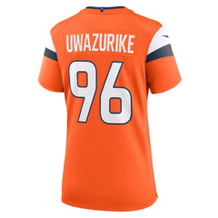 Eyioma Uwazurike Denver Broncos Women's Team Game Jersey - Orange | Nike for sale