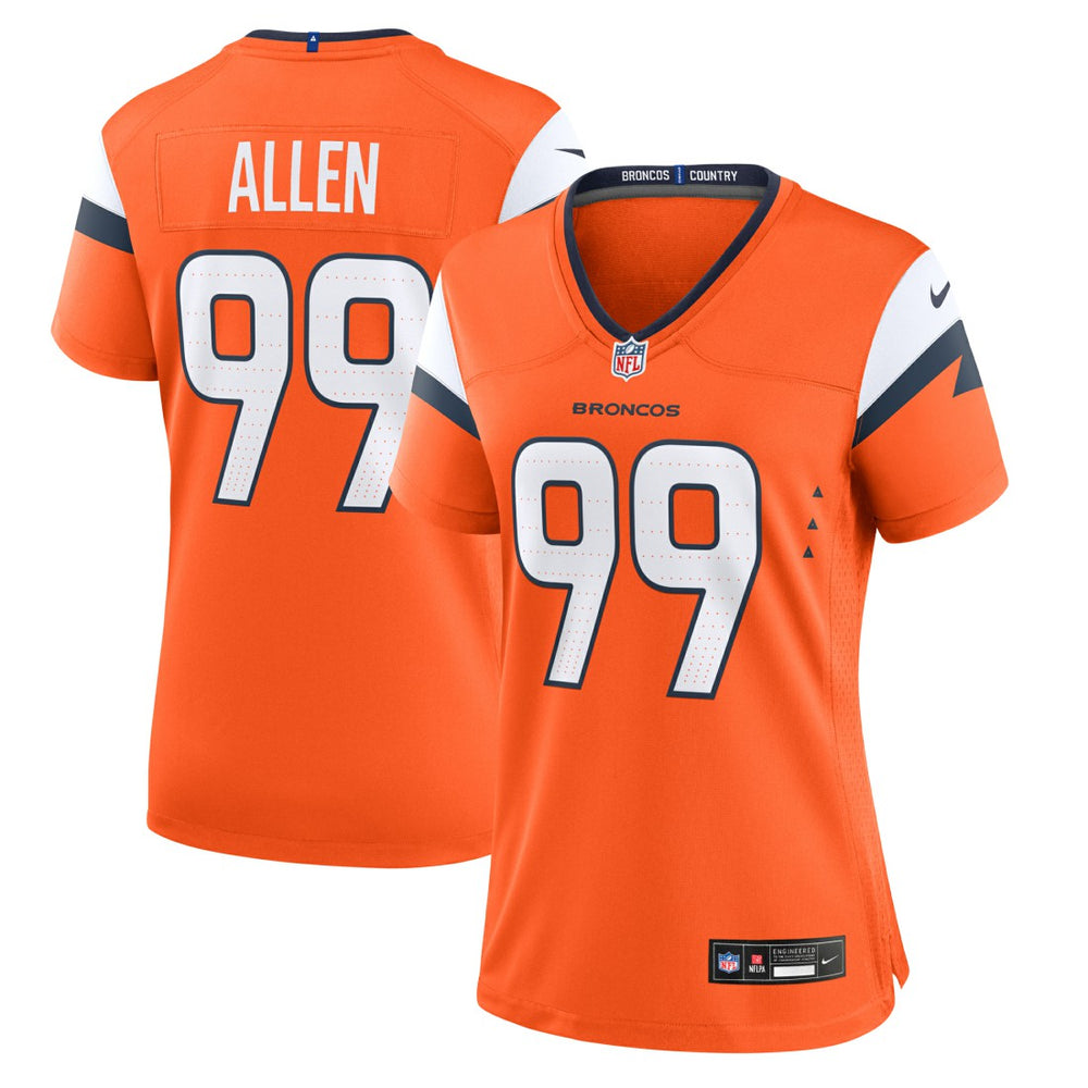 Zach Allen Denver Broncos Women's Team Game Jersey - Orange | Nike online