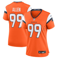 Zach Allen Denver Broncos Women's Team Game Jersey - Orange | Nike online