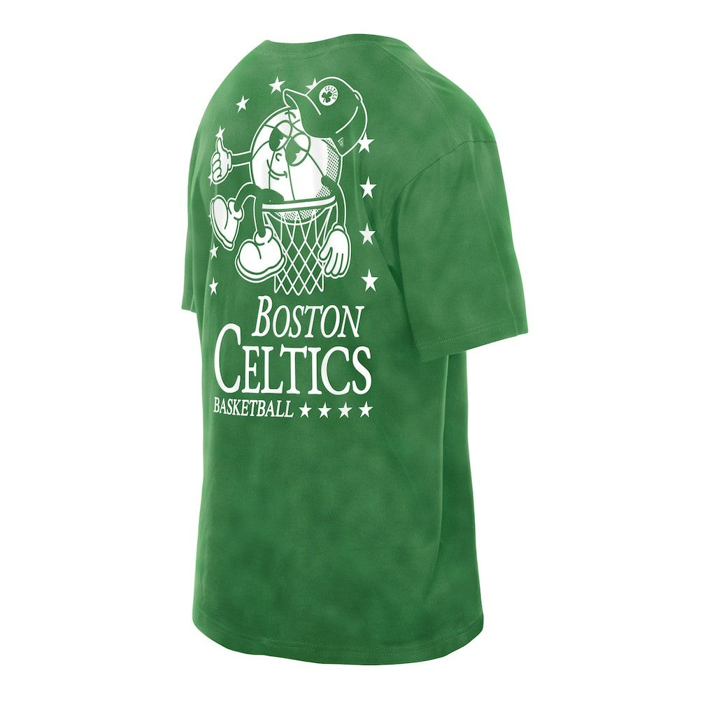Boston Celtics Old School Sport Enzyme Wash Oversized T-Shirt - Kelly Green | New Era cheap