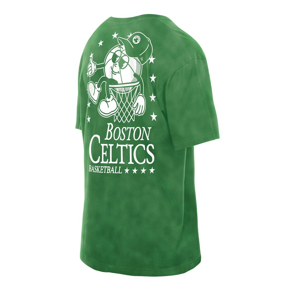 Boston Celtics Old School Sport Enzyme Wash Oversized T-Shirt - Kelly Green | New Era cheap
