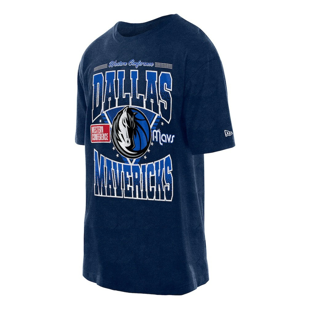 Dallas Mavericks Boxy Old School Sport Vintage Wash T-Shirt sale - Navy | New Era cheap